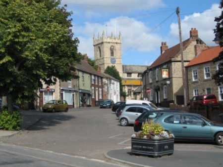 View of All Saints looking up Market Hill