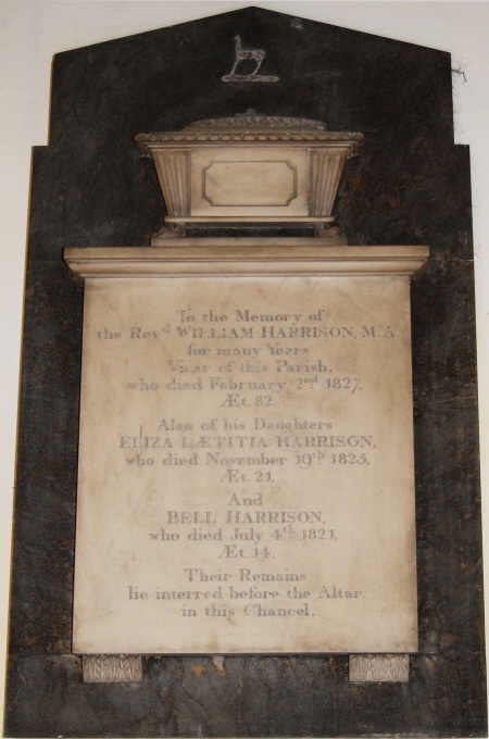 Wall Tablet 10, William, Eliza and Bell Harrison