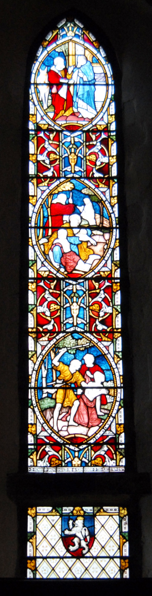 Chancel south wall window, the Good Samaritan