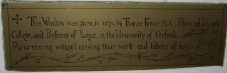 Window 12 plaque