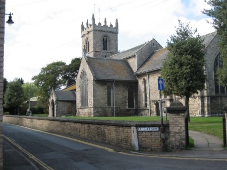 View along Churchside from the east
